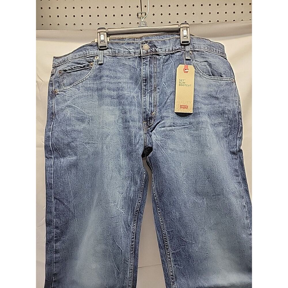 Blue Jeans 42 x 32 NWT mens dark wash blue LEVIS 527 jeans slim boot cut